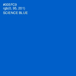 #005FC9 - Science Blue Color Image